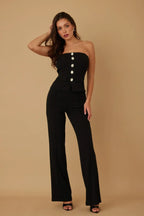 Classy Two Piece Sets With Oval Crystal Stone | Mixtshop LLC