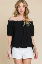 Airflow Dot Off-shoulder Fashion Top | Mixtshop LLC