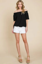 Airflow Dot Off-shoulder Fashion Top | Mixtshop LLC