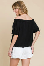 Airflow Dot Off-shoulder Fashion Top | Mixtshop LLC