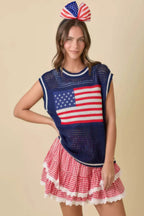 Gingham Ruffle Skort With Eyelet Ruffle | Mixtshop LLC