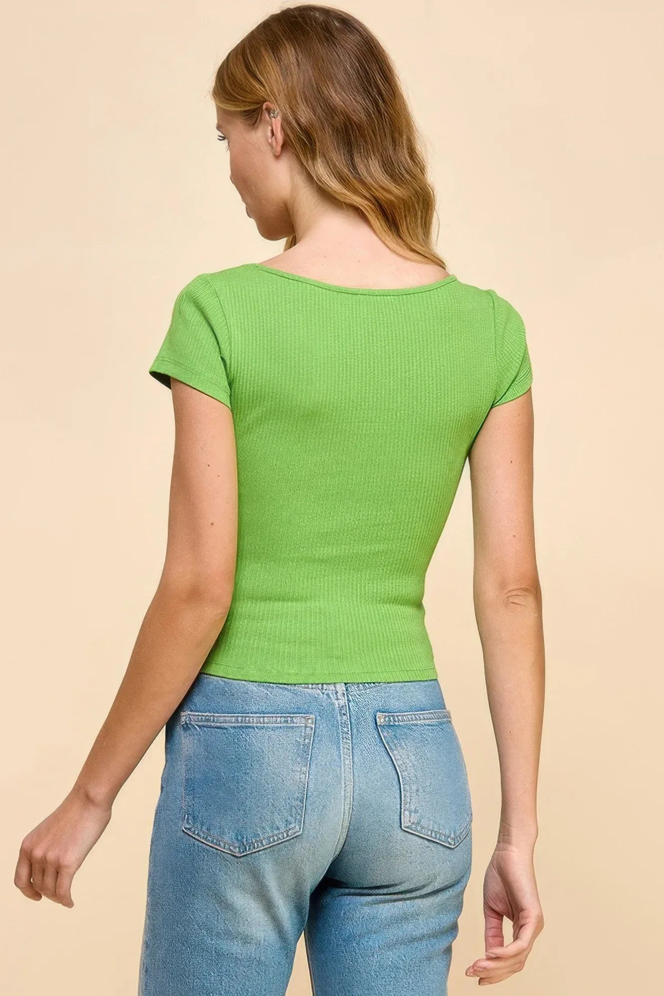 Scoop Neck W/mini Notch W/o Seaming Rib Tee | Mixtshop LLC
