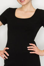 Scoop Short Sleeve Rib Romper | Mixtshop LLC