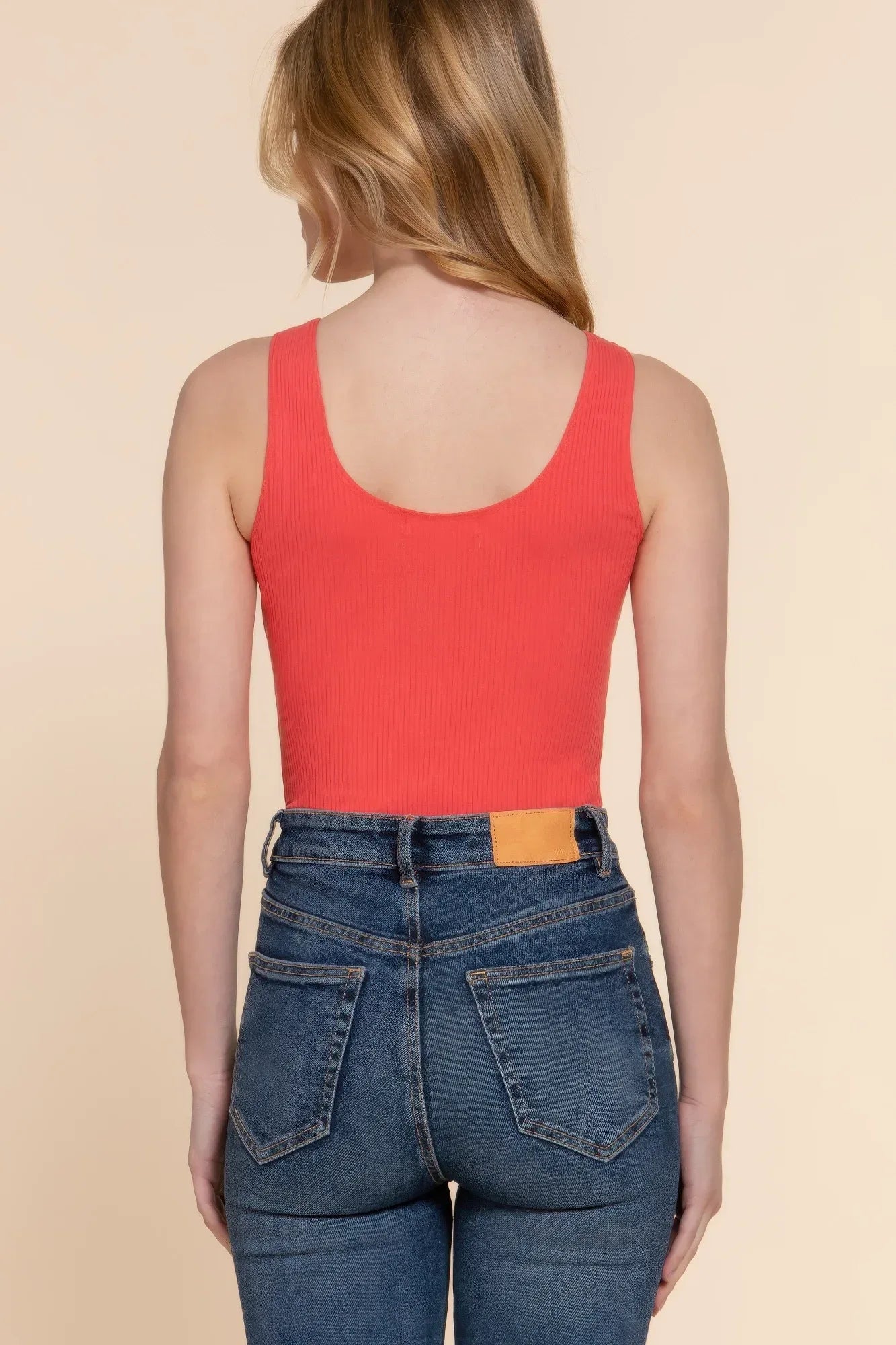Sleeveless Henley Rib Knit Bodysuit | Mixtshop LLC