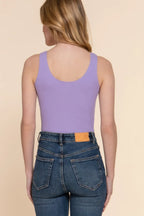 Sleeveless Henley Rib Knit Bodysuit | Mixtshop LLC