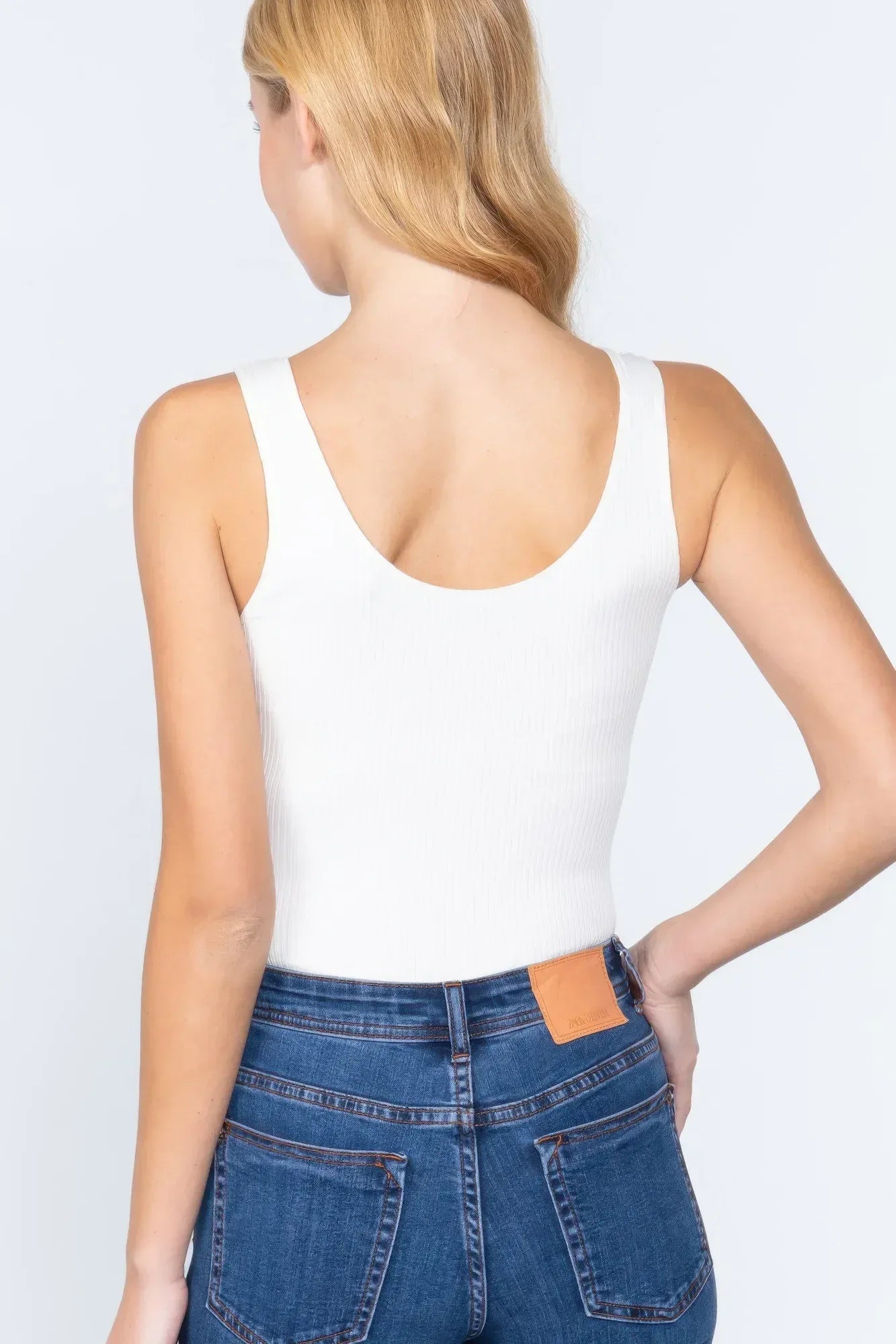 Sleeveless Henley Rib Knit Bodysuit | Mixtshop LLC