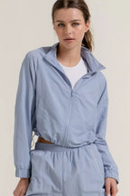 Long Slv Crop Activewear Anorak Jacket | Mixtshop LLC