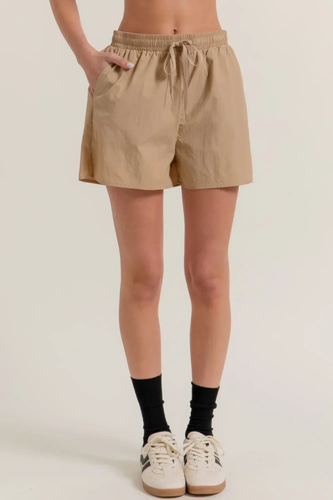 Anorak Side Slit Workout Shorts | Mixtshop LLC