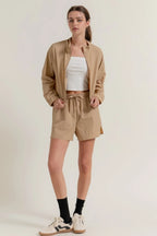 Anorak Side Slit Workout Shorts | Mixtshop LLC