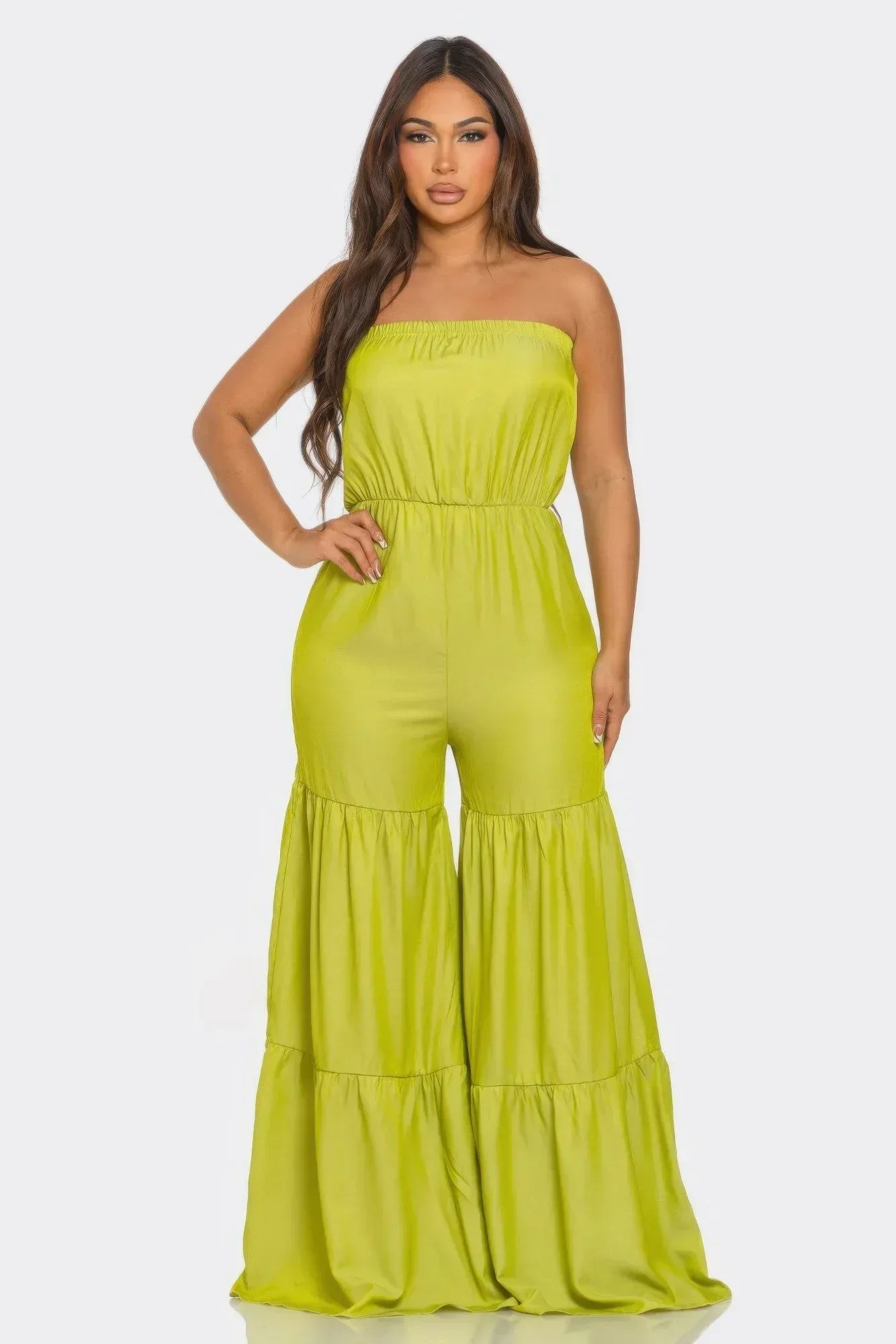 Jumpsuit Ruffle Hem | Mixtshop LLC Main image