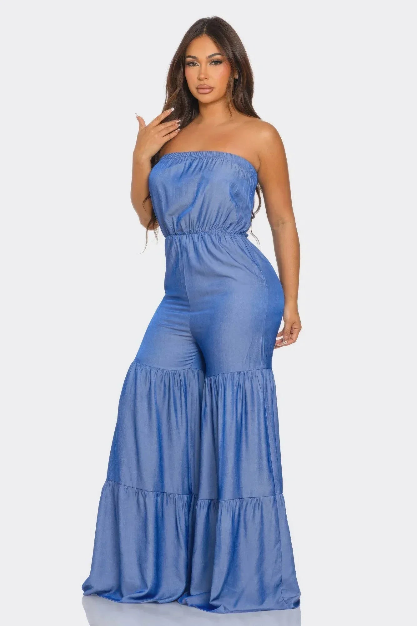 Jumpsuit Ruffle Hem | Mixtshop LLC