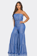 Jumpsuit Ruffle Hem | Mixtshop LLC
