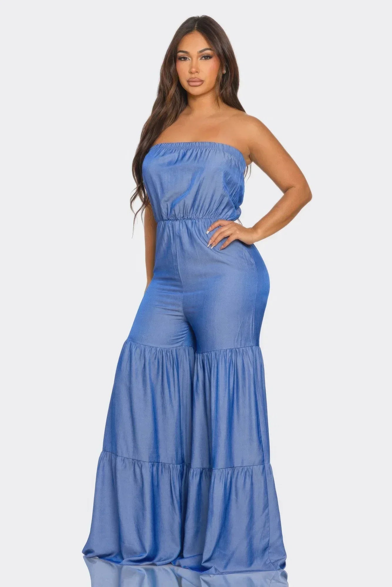 Jumpsuit Ruffle Hem | Mixtshop LLC