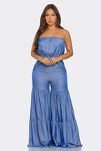 Jumpsuit Ruffle Hem | Mixtshop LLC