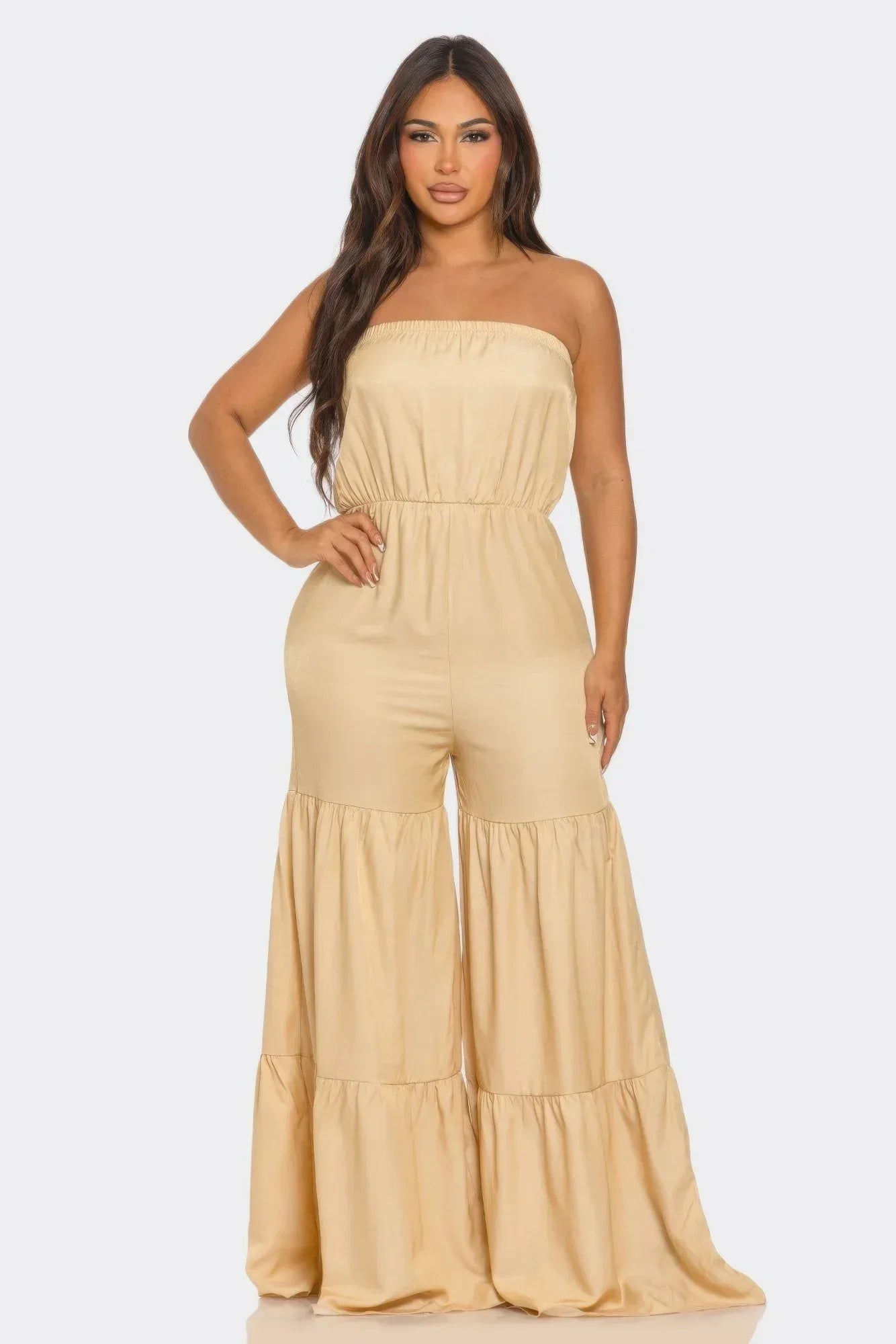 Jumpsuit Ruffle Hem | Mixtshop LLC Main image