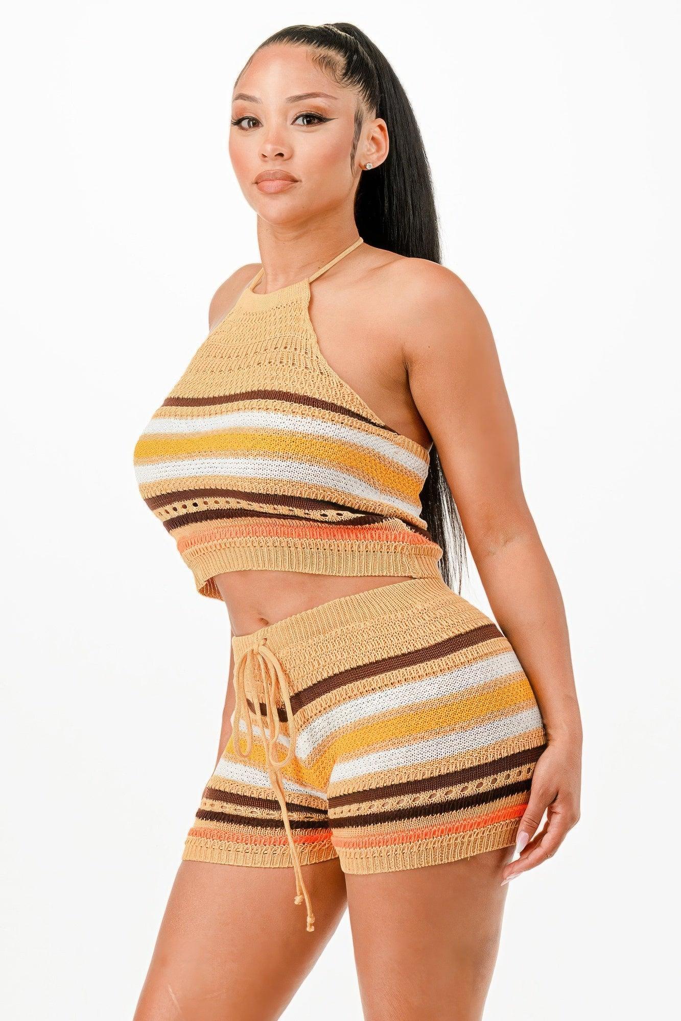 Crochet Short Set | Mixtshop LLC