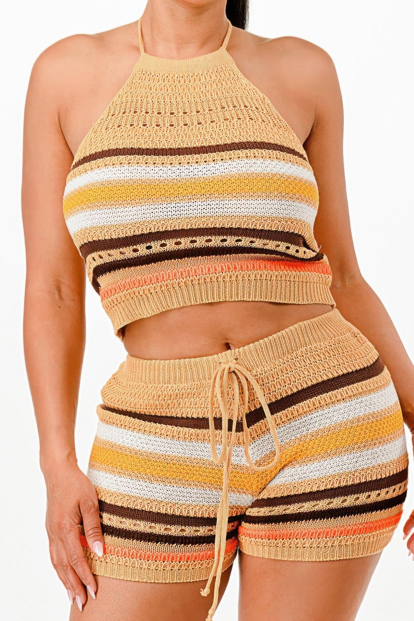 Crochet Short Set | Mixtshop LLC