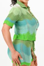 Knit Cardigan Short Set | Mixtshop LLC