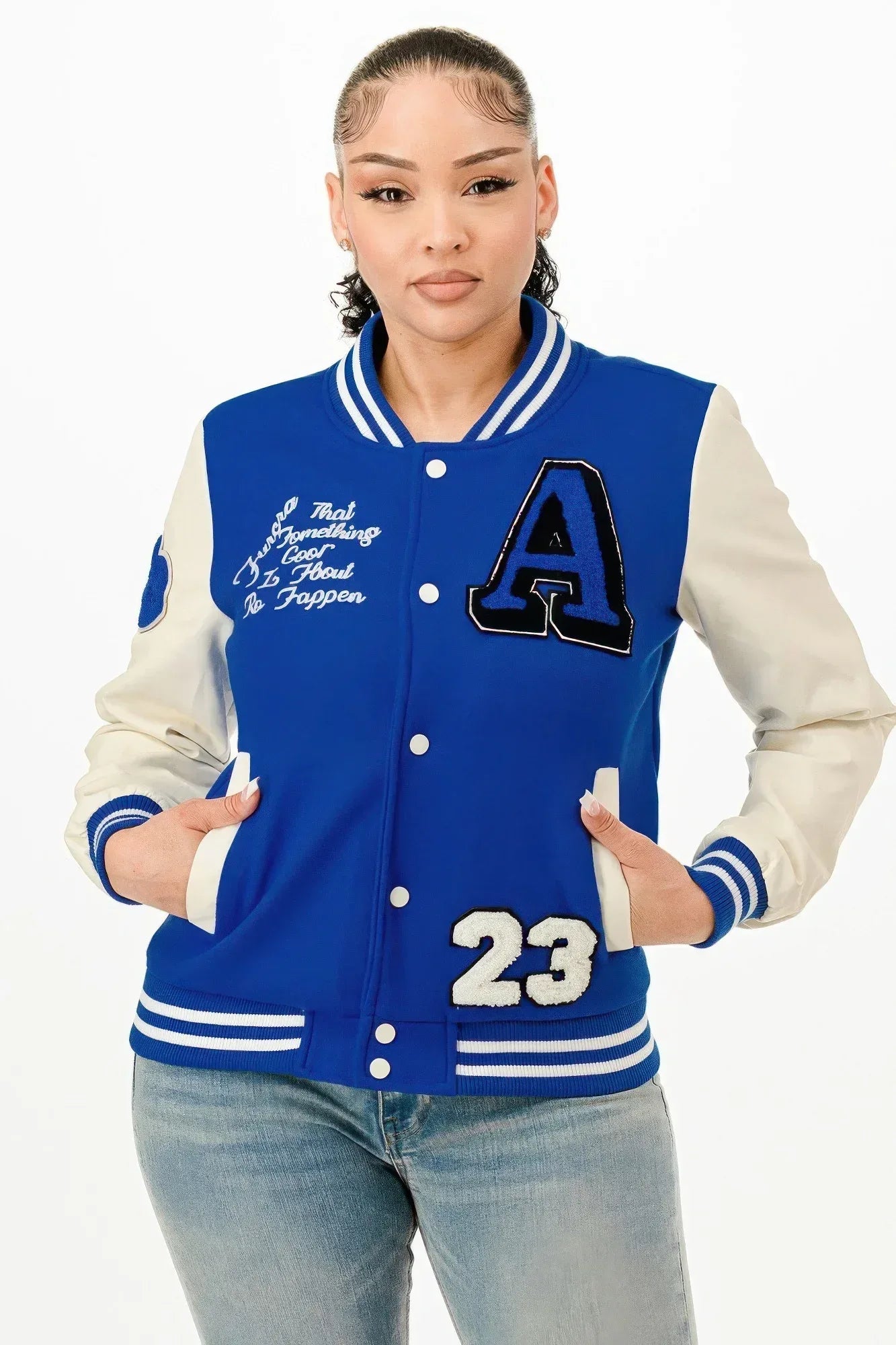 Patch Varsity Bomber Jacket | Mixtshop LLC Main image