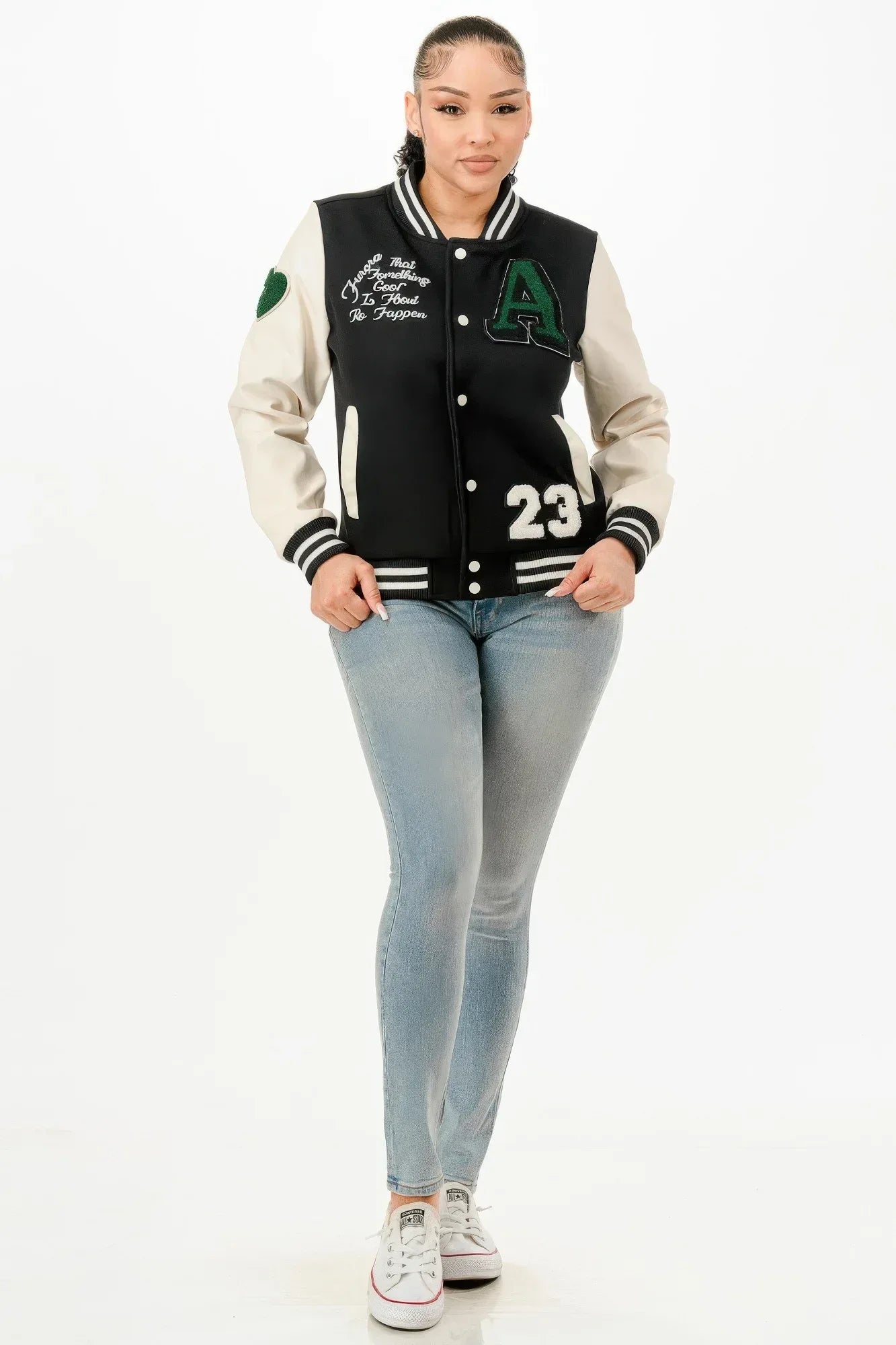 Patch Varsity Bomber Jacket | Mixtshop LLC