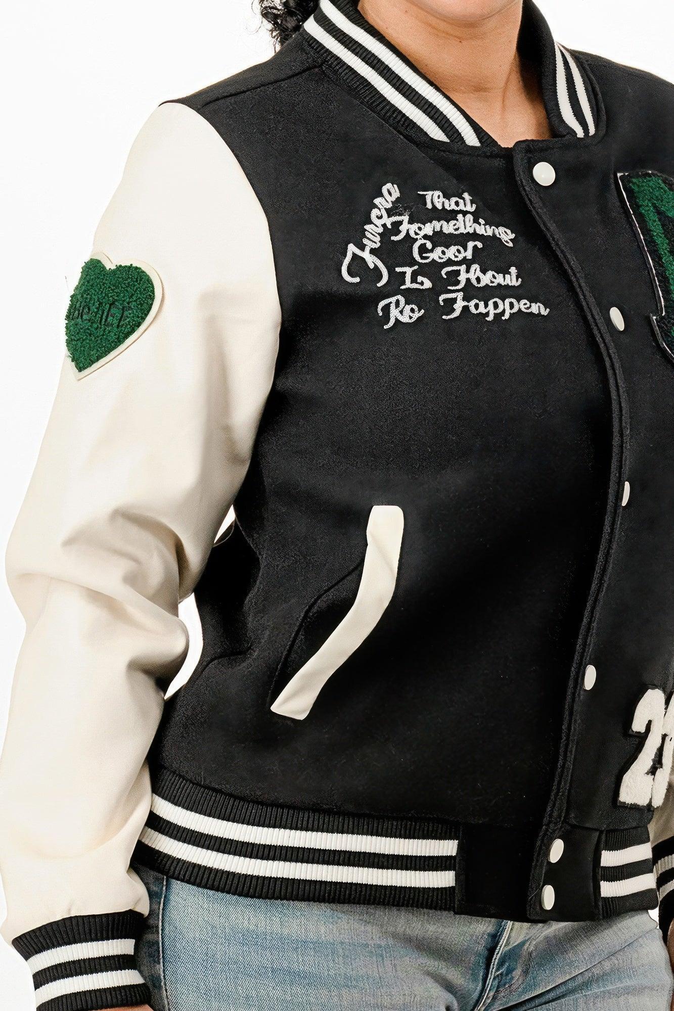 Patch Varsity Bomber Jacket | Mixtshop LLC