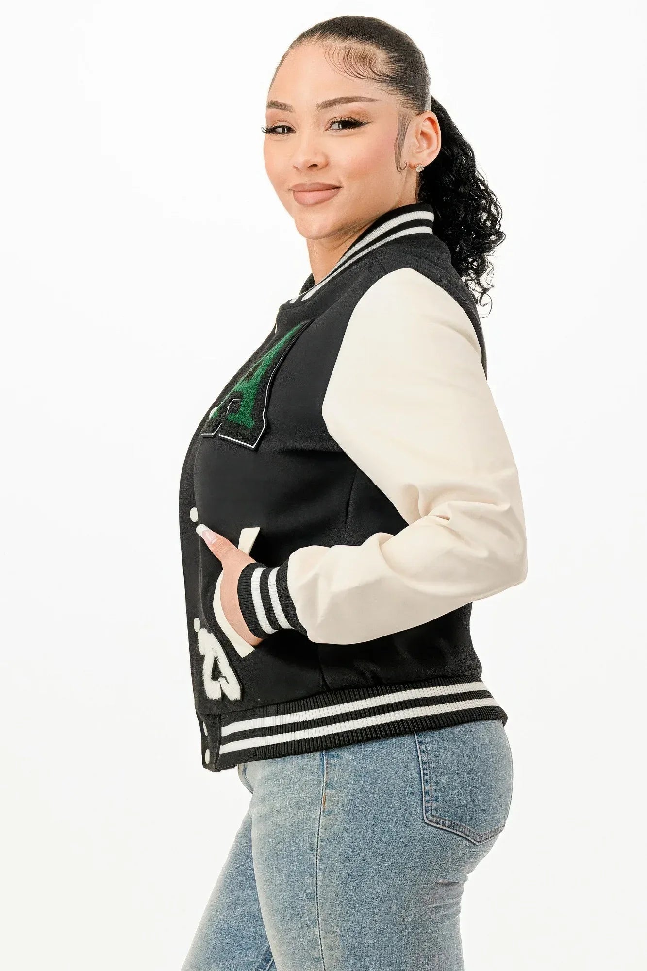Patch Varsity Bomber Jacket | Mixtshop LLC