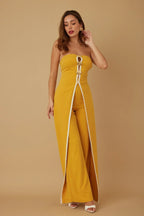Double Flap Layer Strapless Jumpsuit | Mixtshop LLC