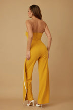 Double Flap Layer Strapless Jumpsuit | Mixtshop LLC