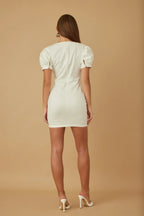 Cute Button Up Short Dress | Mixtshop LLC