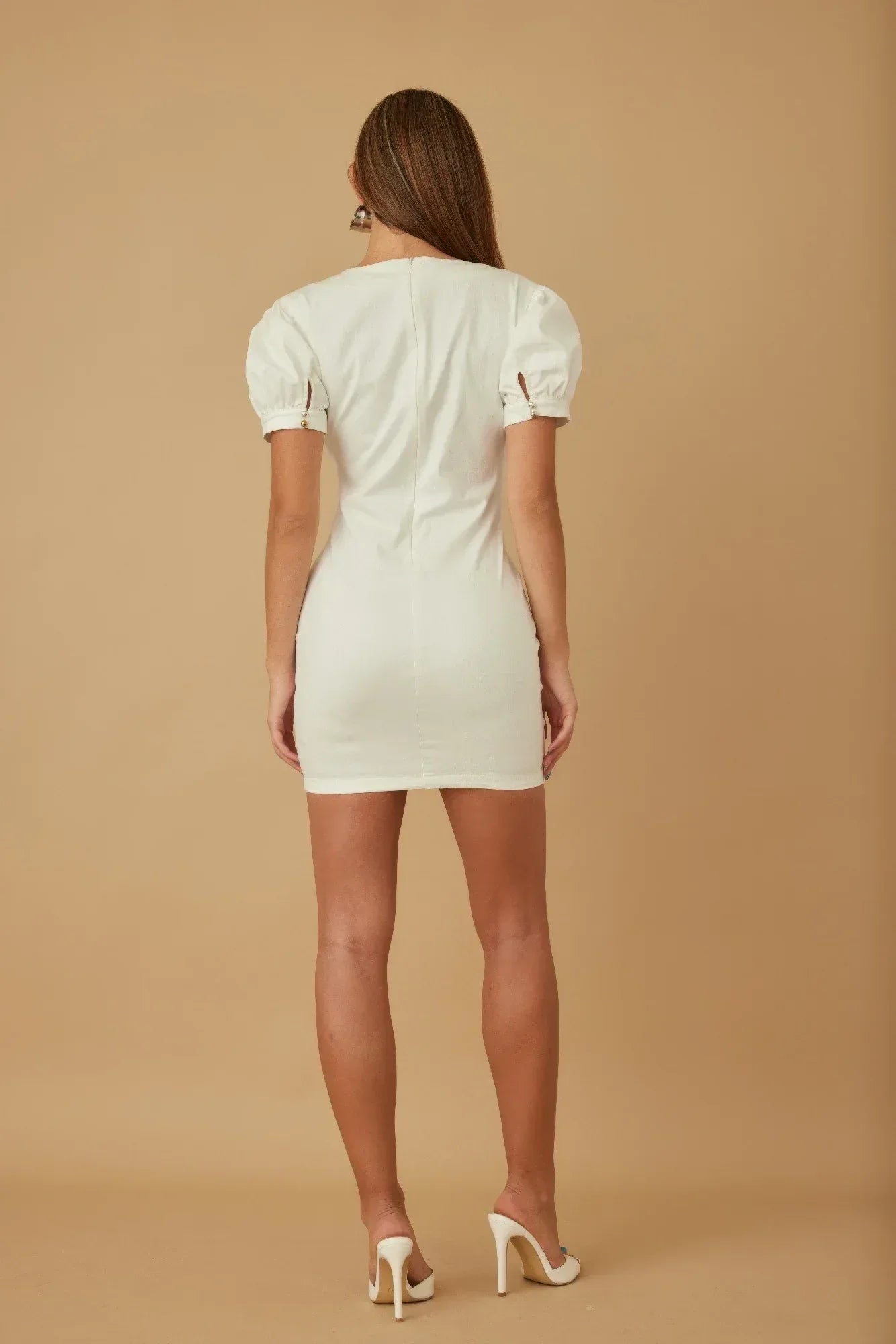 Cute Button Up Short Dress | Mixtshop LLC