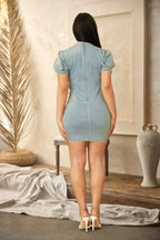 Cute Button Up Short Dress | Mixtshop LLC