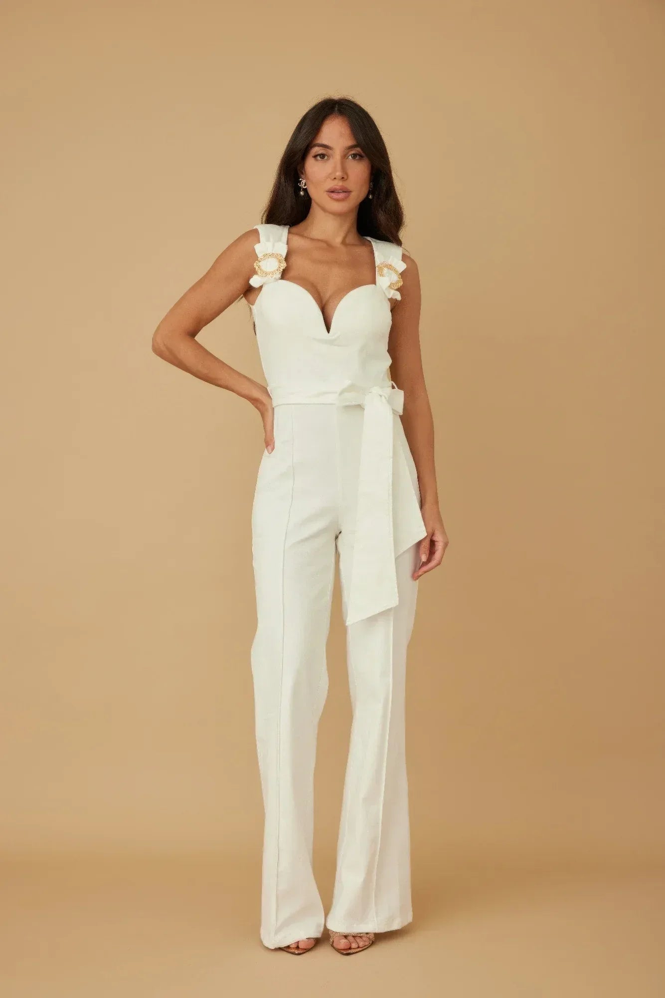 Intertwined Ring Detail With Strap Jumpsuit | Mixtshop LLC