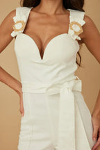 Intertwined Ring Detail With Strap Jumpsuit | Mixtshop LLC