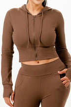 Butter Soft Crop Hoodie And Flare Pants Set | Mixtshop LLC