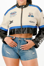 Colorblock Crop Jacket | Mixtshop LLC