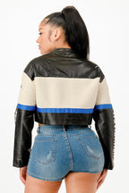 Colorblock Crop Jacket | Mixtshop LLC