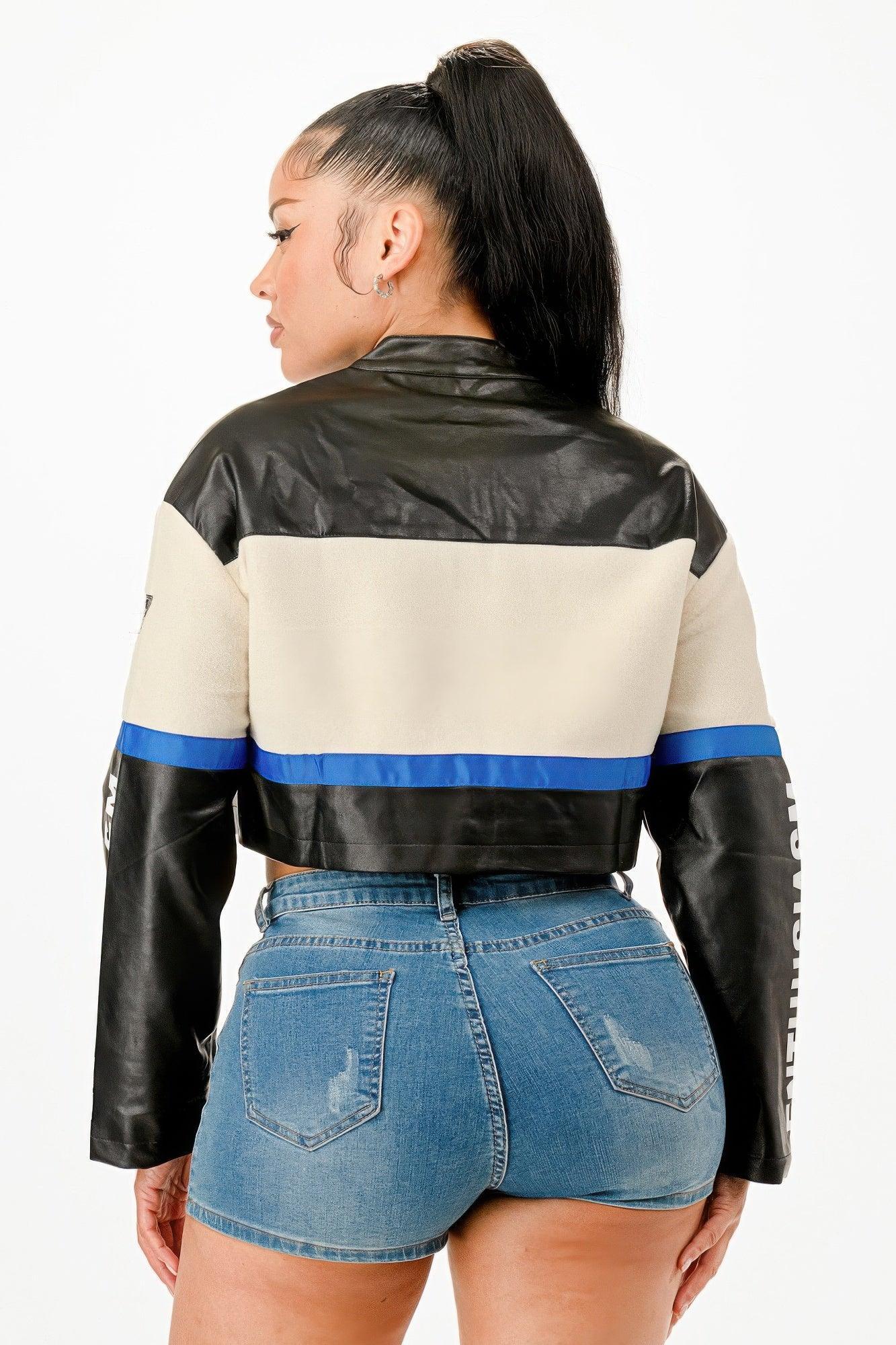Colorblock Crop Jacket | Mixtshop LLC