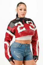 Cropped Moto Jacket | Mixtshop LLC