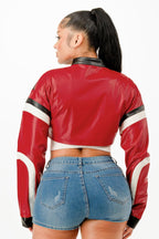 Cropped Moto Jacket | Mixtshop LLC