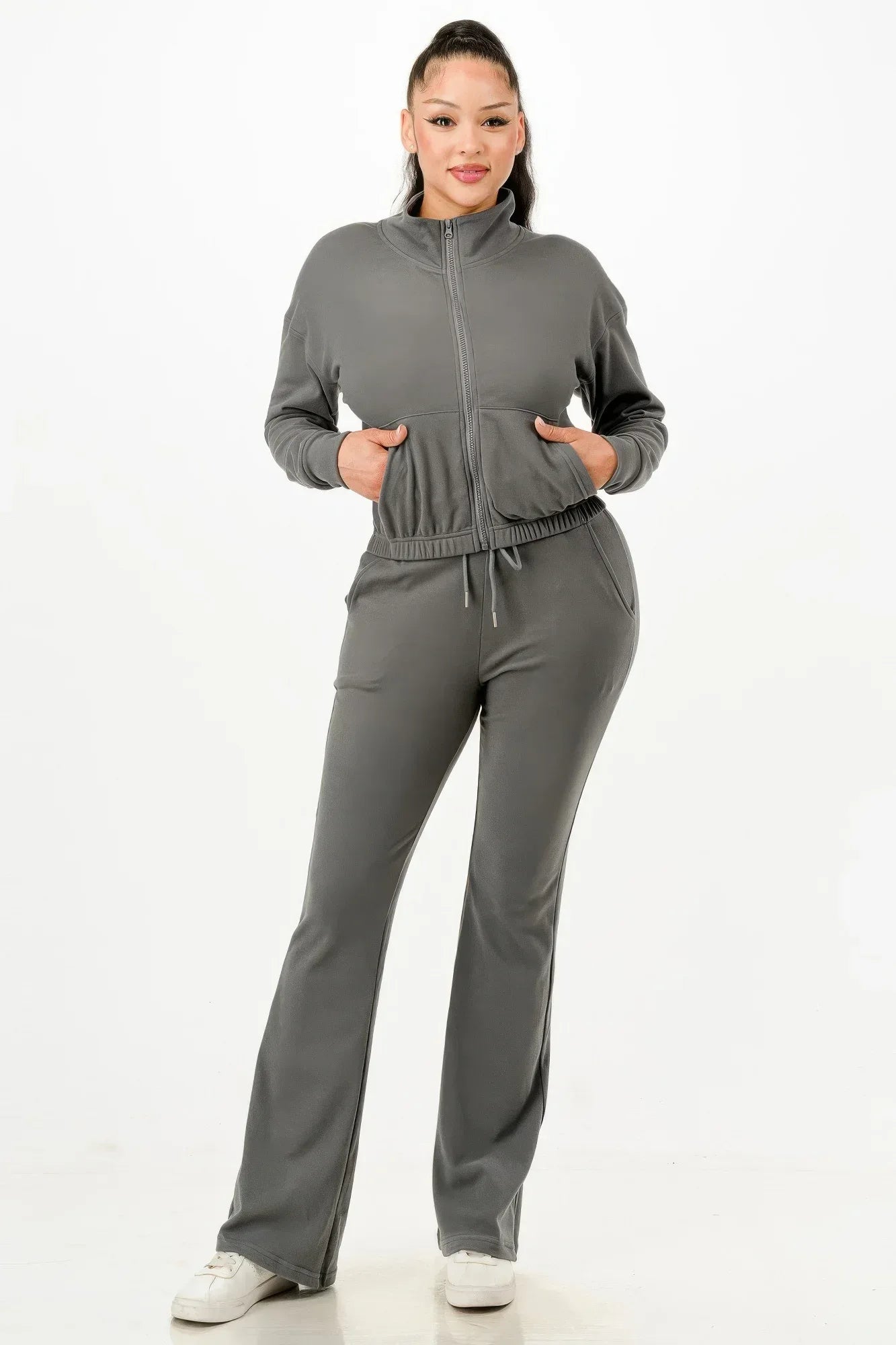 Soft Zipup Track Suit Set Secondary image