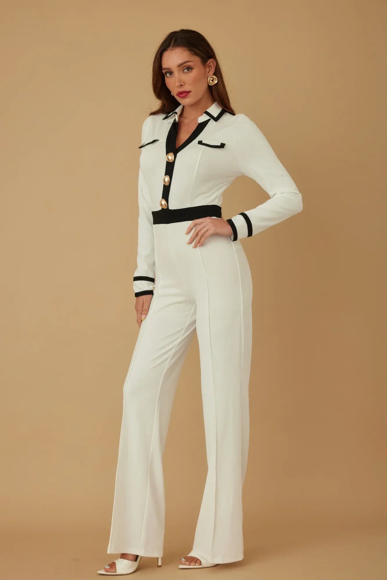 Button Trio Jumpsuit | Mixtshop LLC