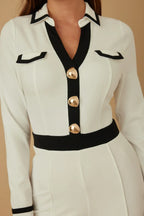 Button Trio Jumpsuit | Mixtshop LLC