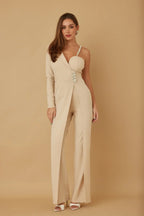 Jewel One Strap Shoulder Jumpsuit | Mixtshop LLC