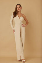 Jewel One Strap Shoulder Jumpsuit | Mixtshop LLC