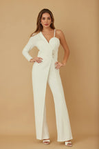 Jewel One Strap Shoulder Jumpsuit | Mixtshop LLC