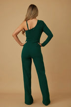 Jewel One Strap Shoulder Jumpsuit | Mixtshop LLC