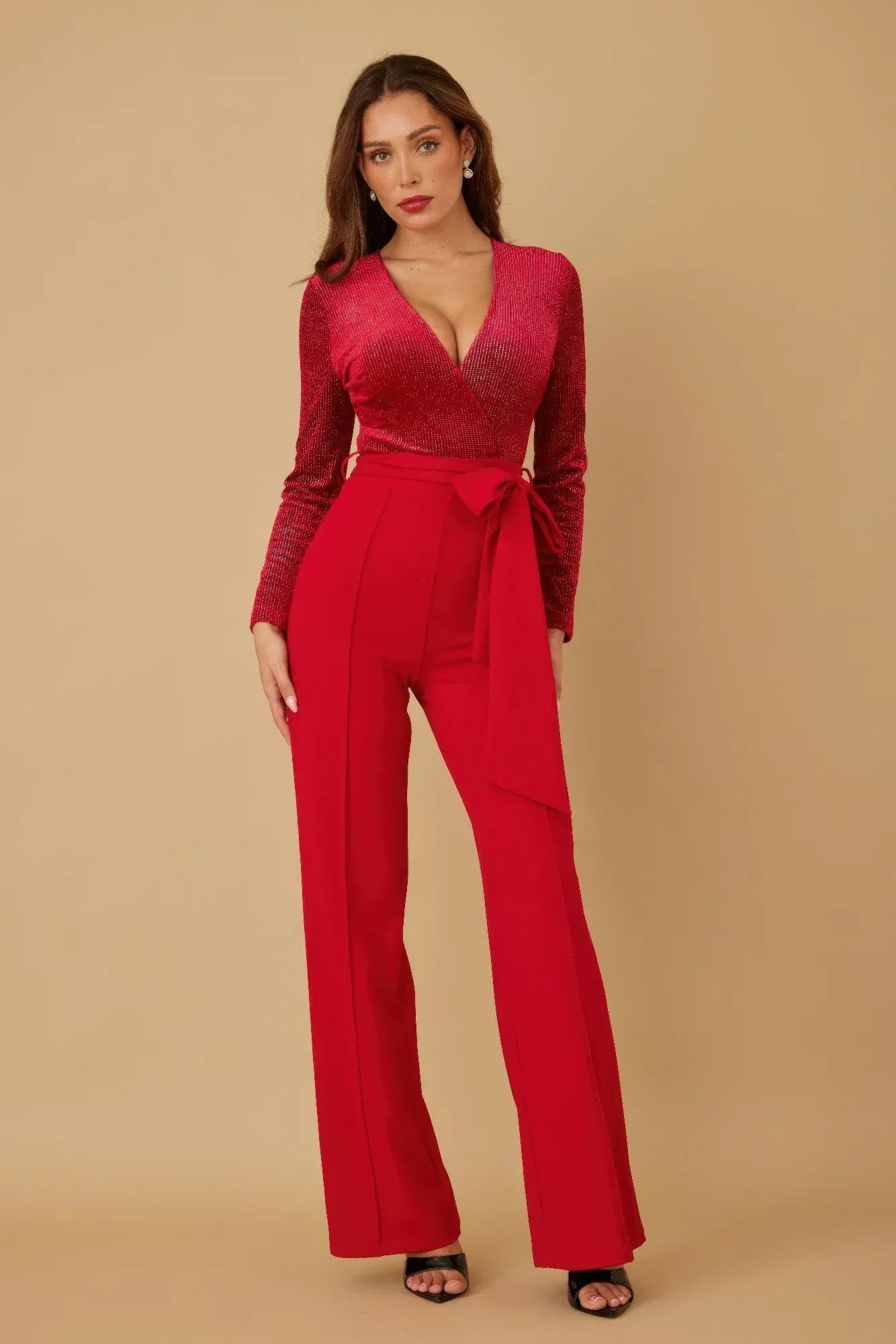 Velvet Top Fashion Jumpsuit | Mixtshop LLC