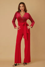 Velvet Top Fashion Jumpsuit | Mixtshop LLC
