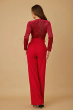 Velvet Top Fashion Jumpsuit | Mixtshop LLC