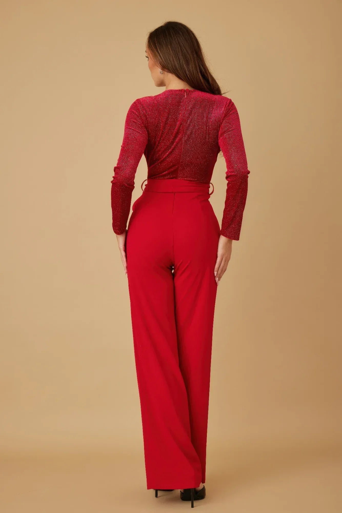 Velvet Top Fashion Jumpsuit | Mixtshop LLC